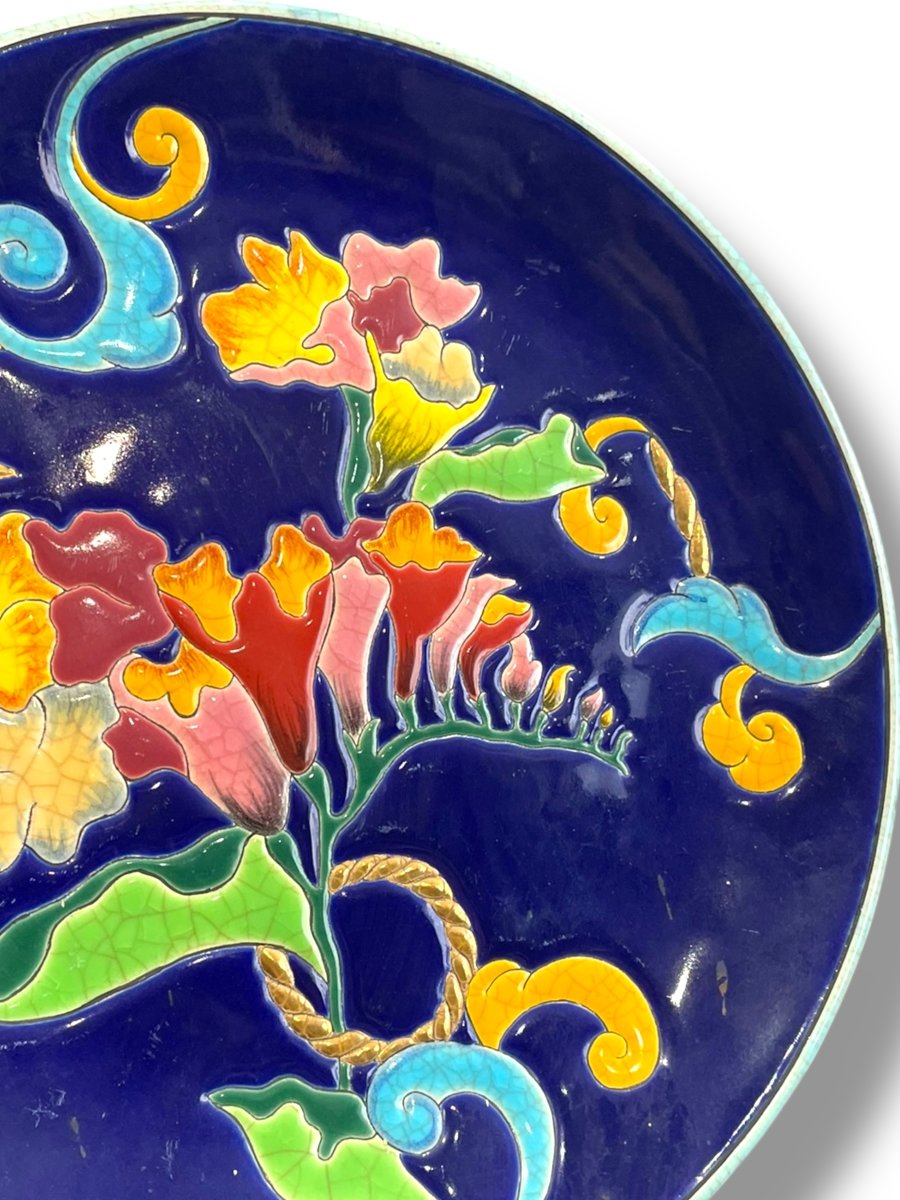 Longwy Enamel Plate Summer Flight Model-photo-4