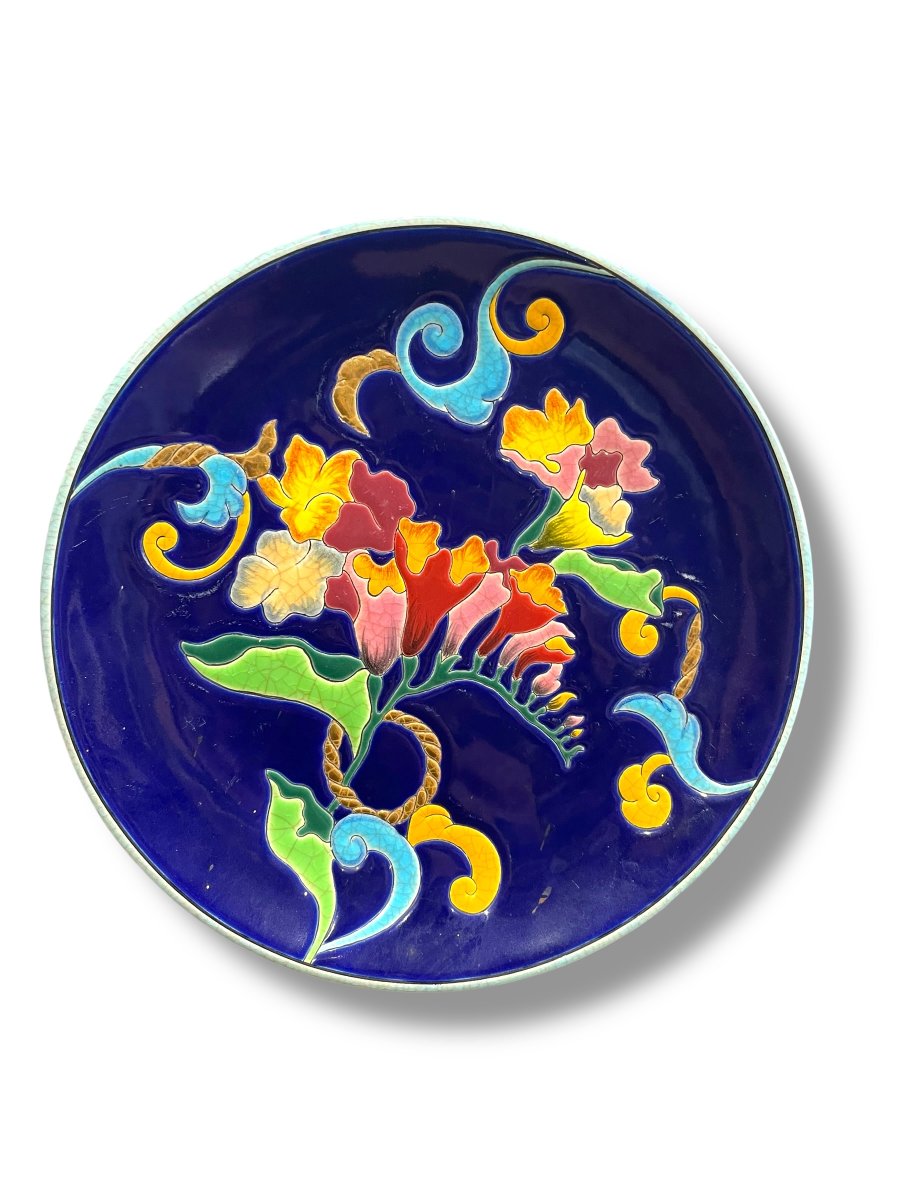 Longwy Enamel Plate Summer Flight Model-photo-7