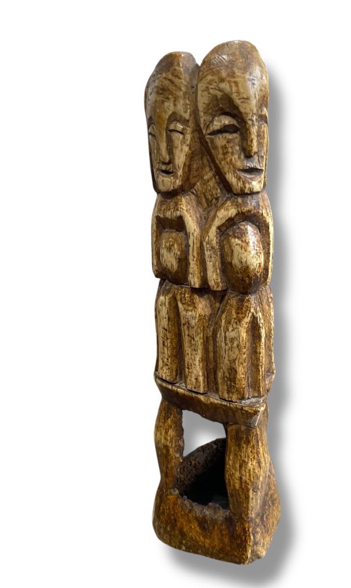 Statuette en os sculpté  Bwami Lega-photo-2