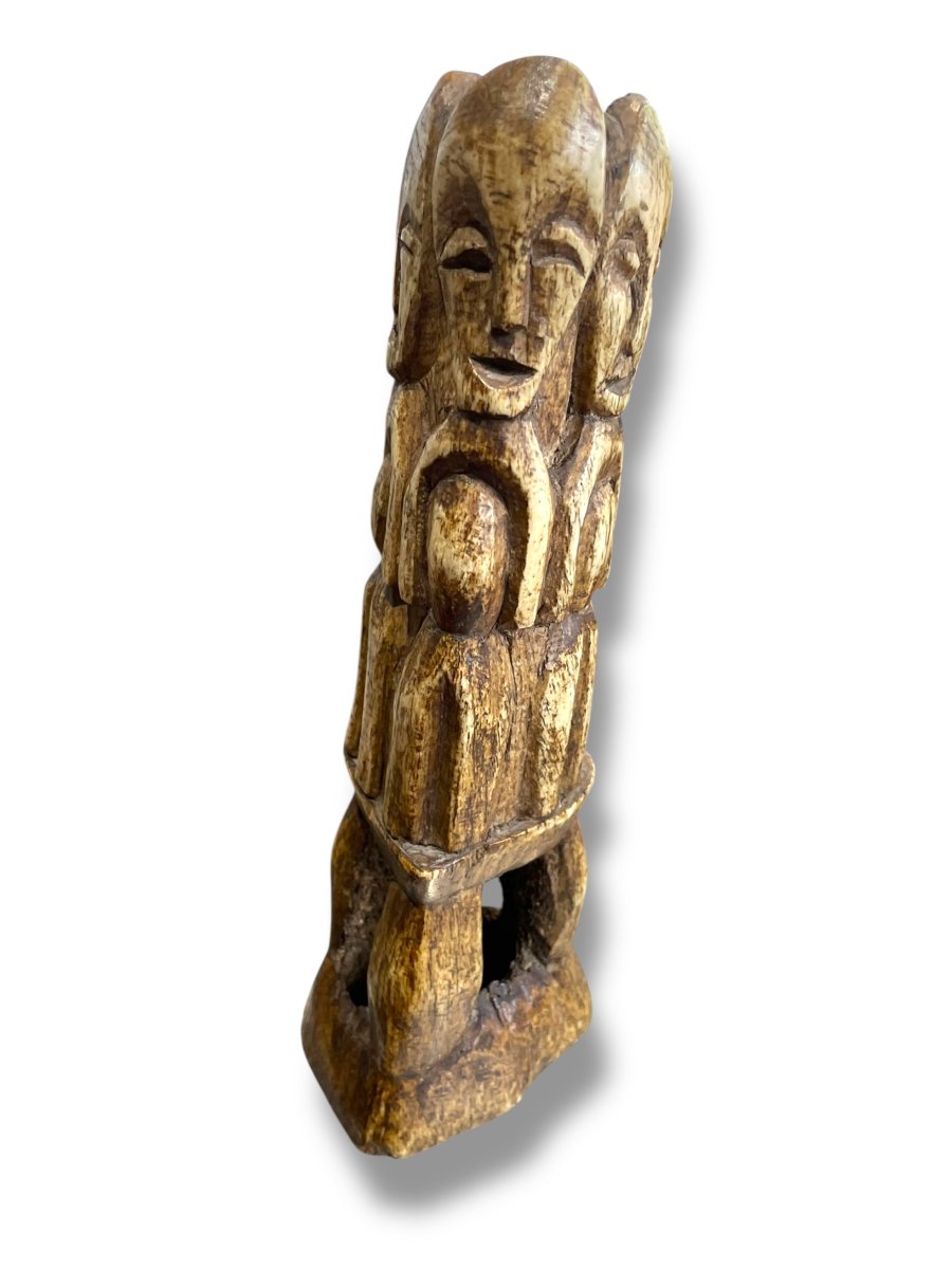 Statuette en os sculpté  Bwami Lega-photo-4