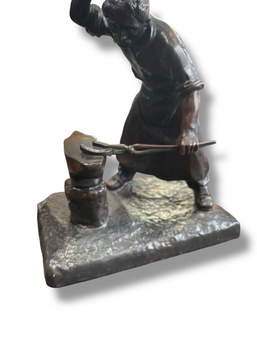 Mednat The Blacksmith Important Subject In Cast Iron-photo-4