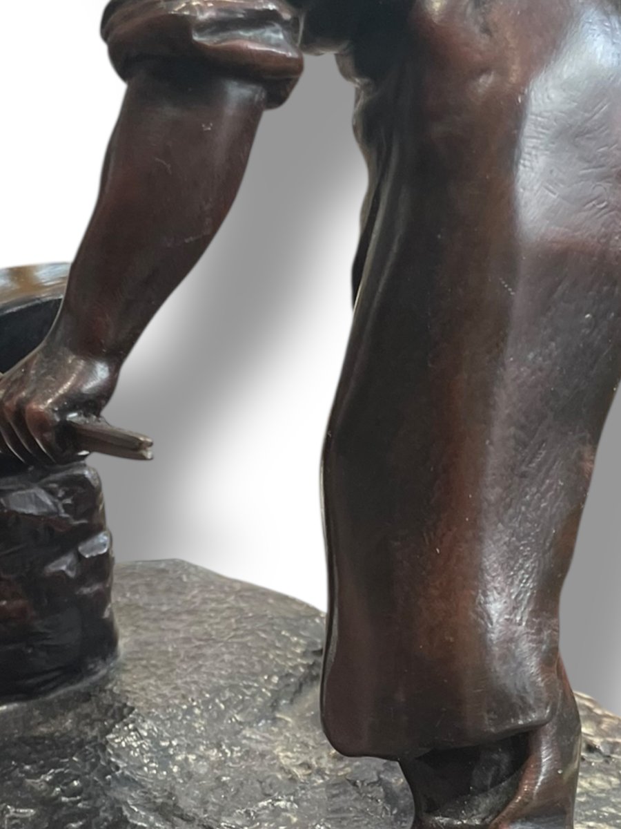 Mednat The Blacksmith Important Subject In Cast Iron-photo-2