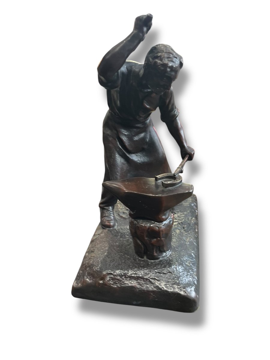 Mednat The Blacksmith Important Subject In Cast Iron-photo-4