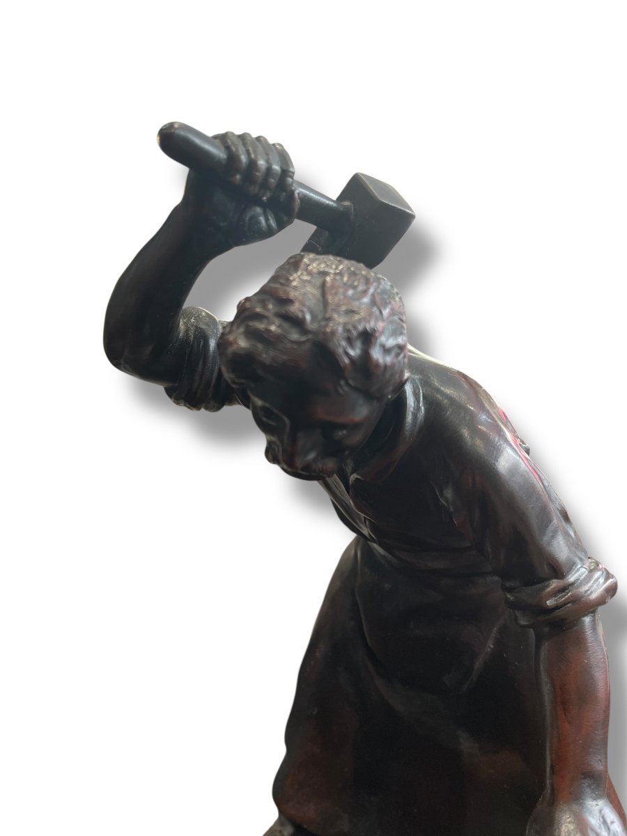 Mednat The Blacksmith Important Subject In Cast Iron-photo-5