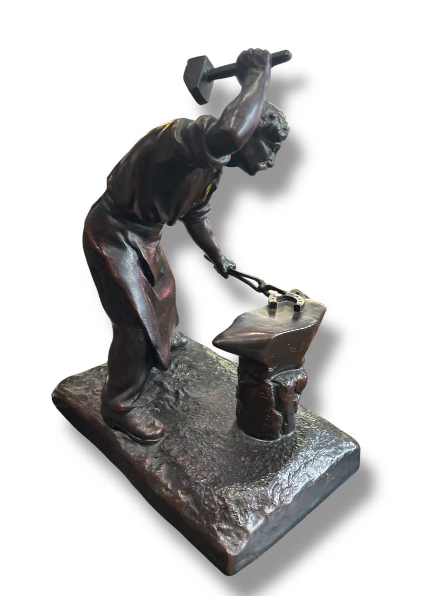 Mednat The Blacksmith Important Subject In Cast Iron-photo-6