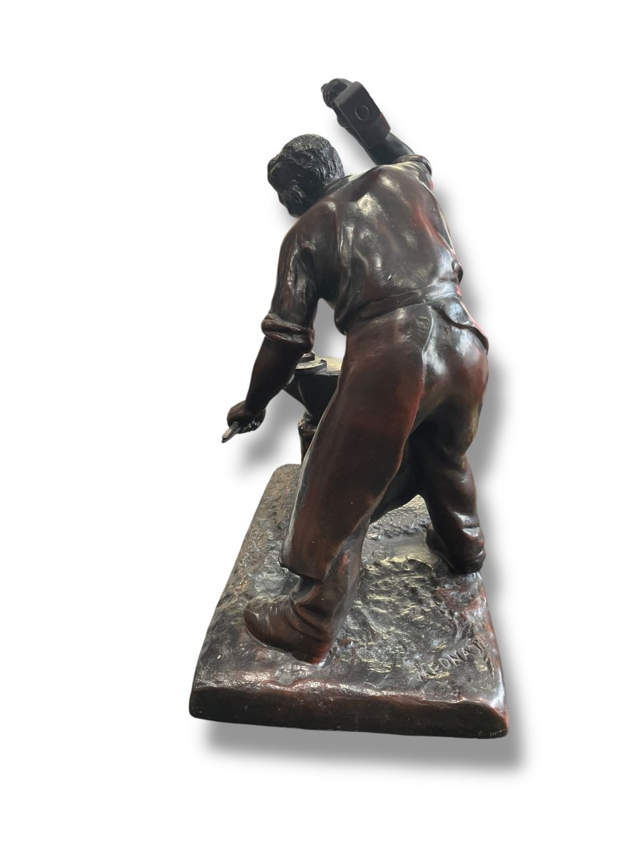 Mednat The Blacksmith Important Subject In Cast Iron-photo-7