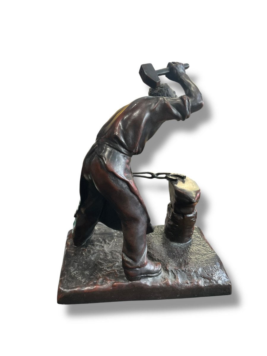 Mednat The Blacksmith Important Subject In Cast Iron-photo-8
