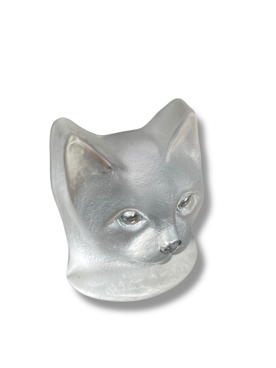 Chat en verre pressé moulé-photo-6