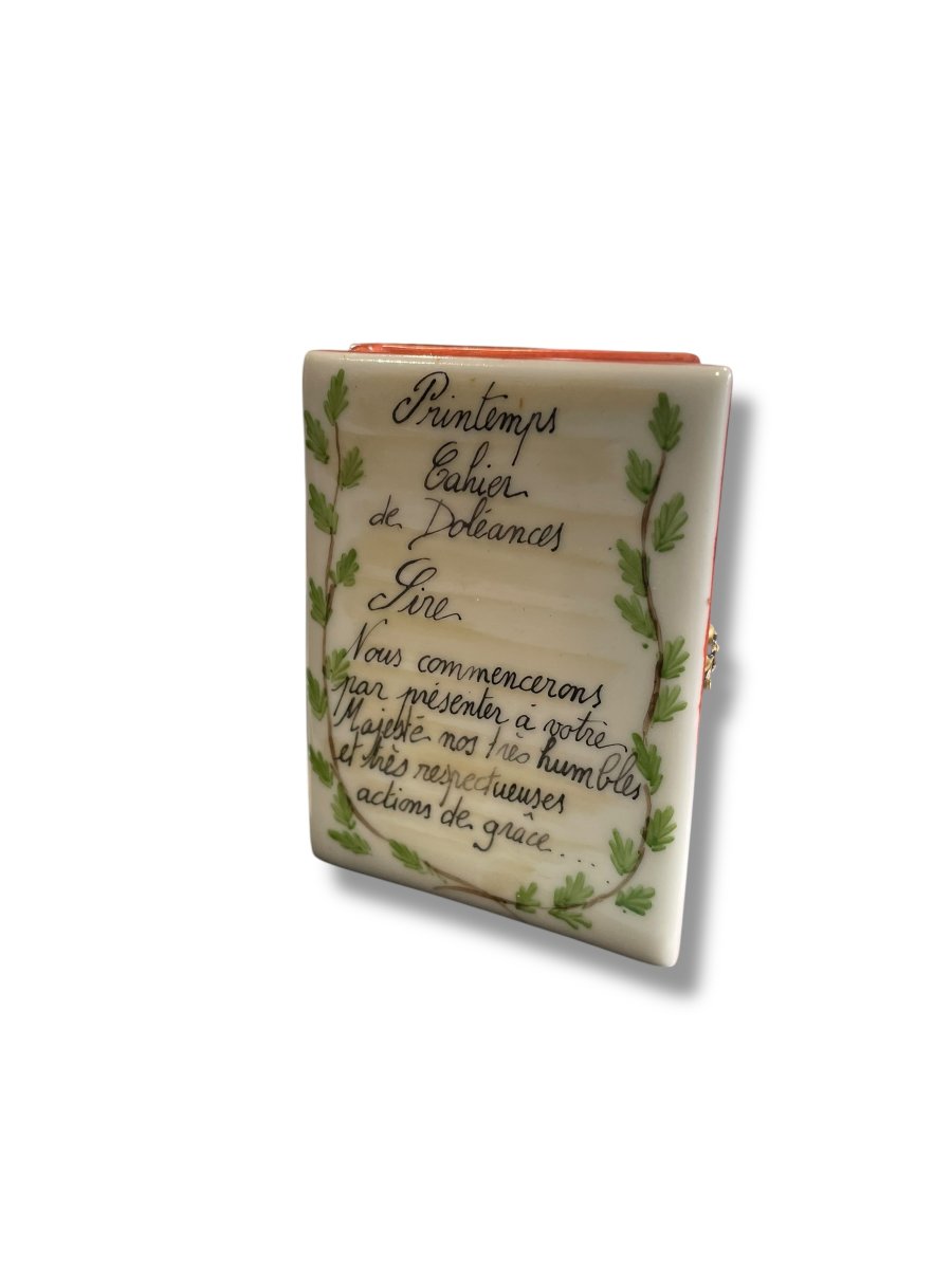 Cahier de doléance boîte en porcelaine LIMOGES-photo-2