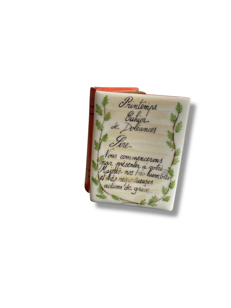 Cahier de doléance boîte en porcelaine LIMOGES-photo-7