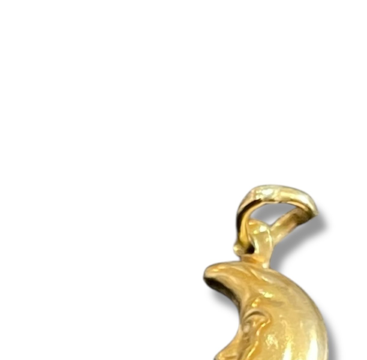 Pendentif lune en or -photo-3