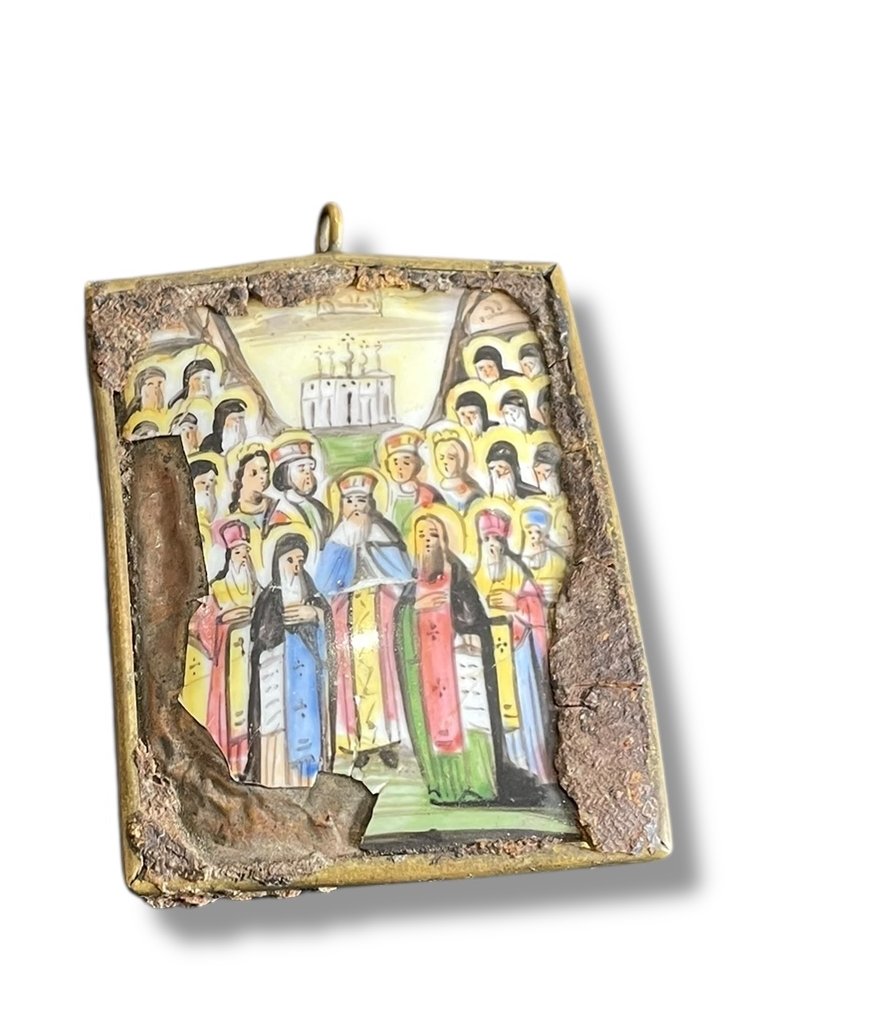 Pendentif Icône de Kiev XIX eme-photo-1