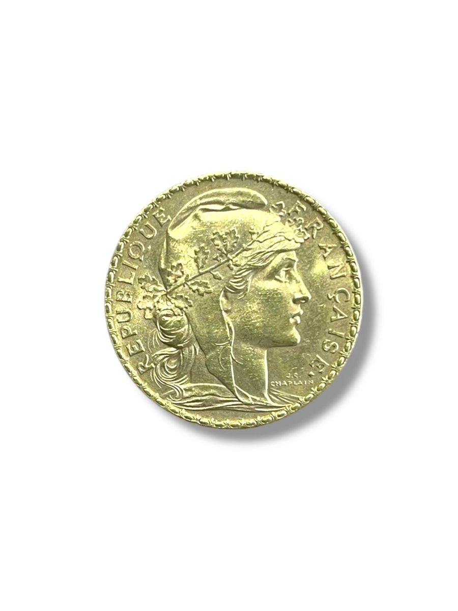 Pièce 20 francs or Marianne Coq 1909-photo-4