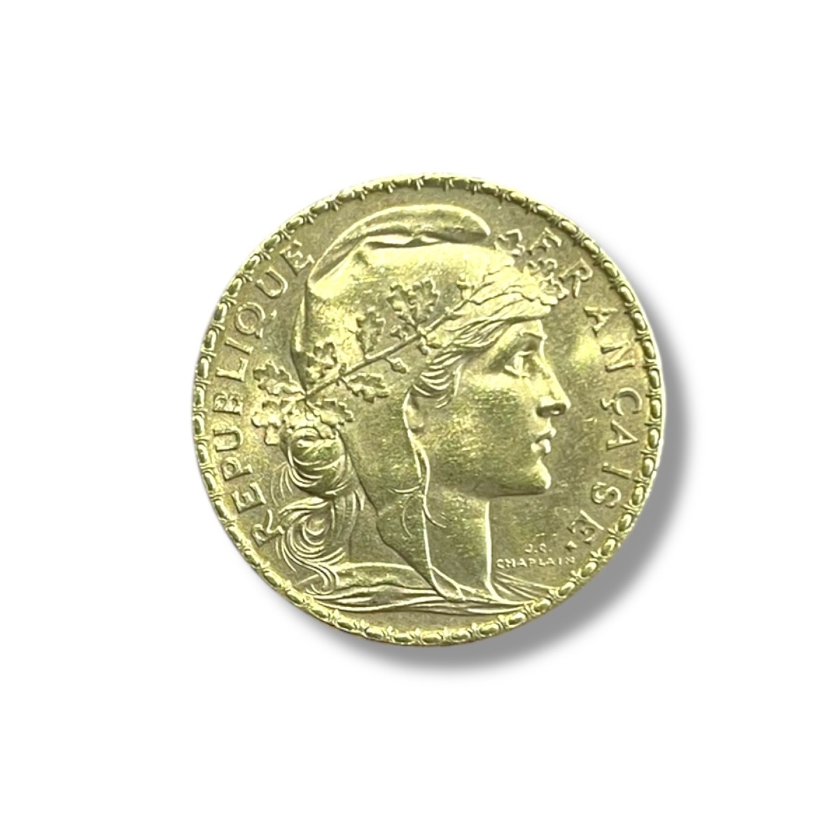 Pièce 20 francs or Marianne Coq 1909