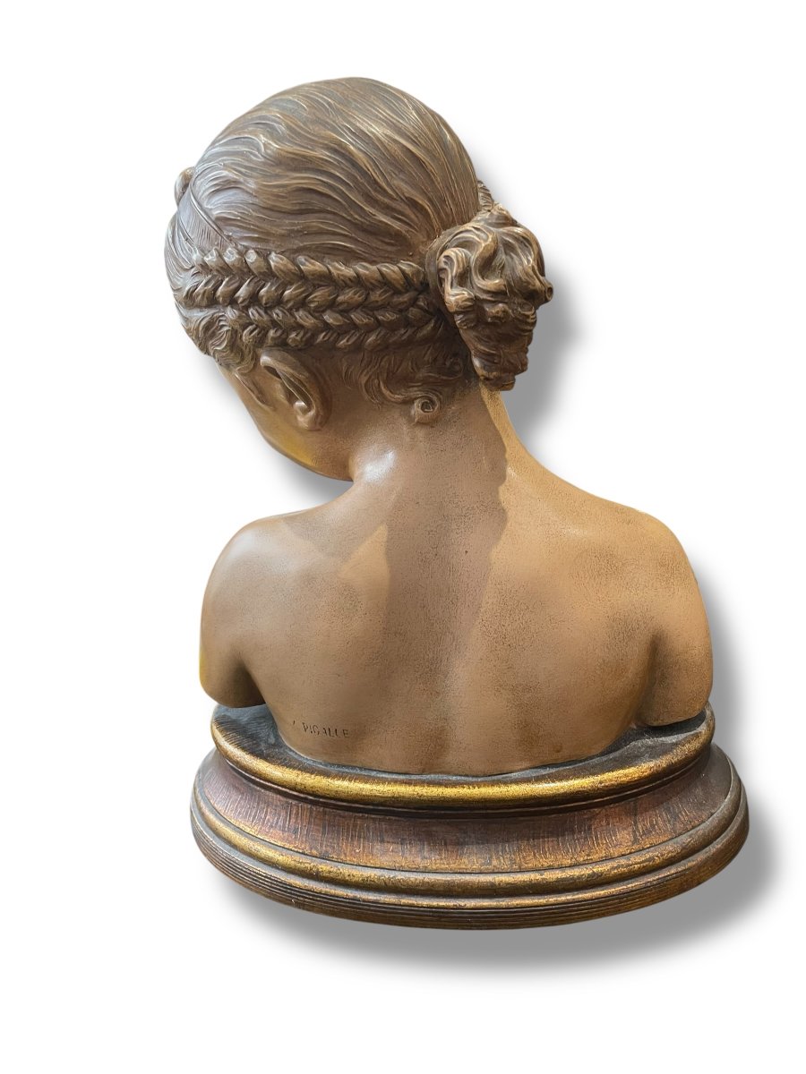 Terracotta Bust Of The Laughing Woman After Pigalle-photo-3