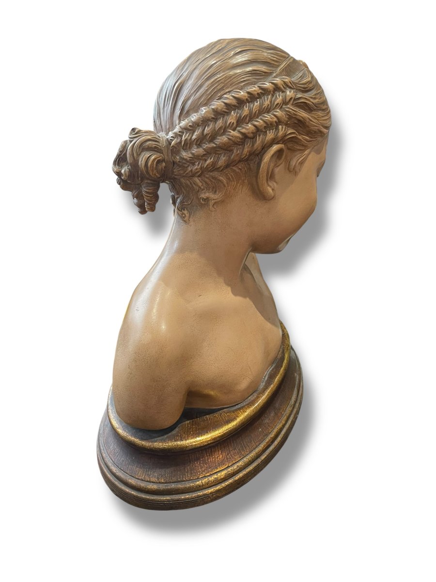 Terracotta Bust Of The Laughing Woman After Pigalle-photo-2