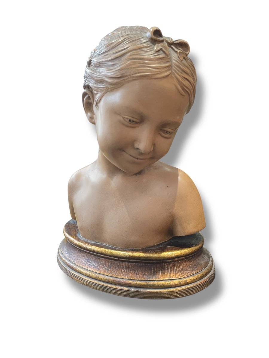 Terracotta Bust Of The Laughing Woman After Pigalle-photo-5