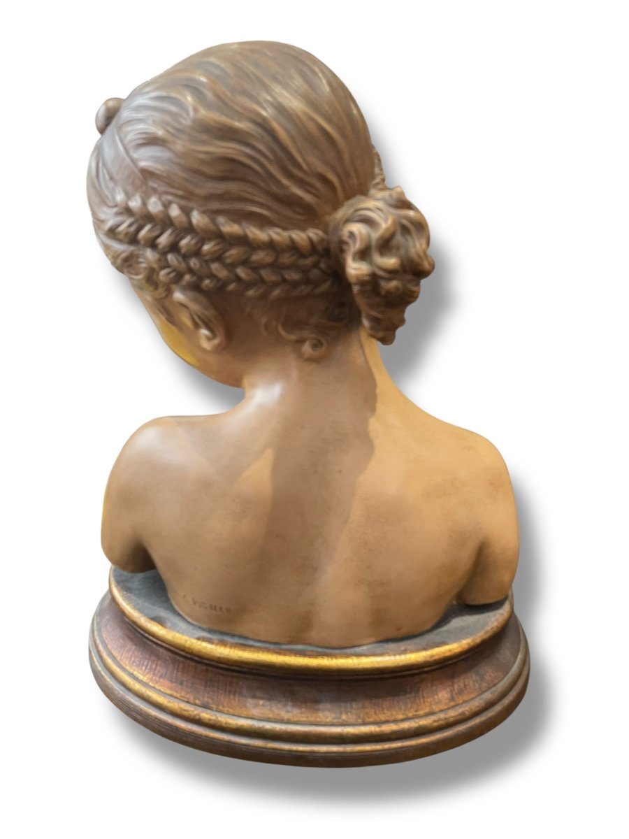 Terracotta Bust Of The Laughing Woman After Pigalle-photo-6