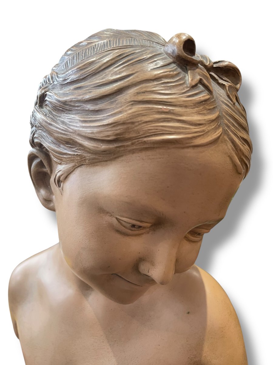 Terracotta Bust Of The Laughing Woman After Pigalle-photo-8