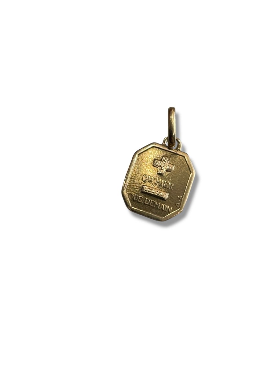 Médaille amour en or -photo-4