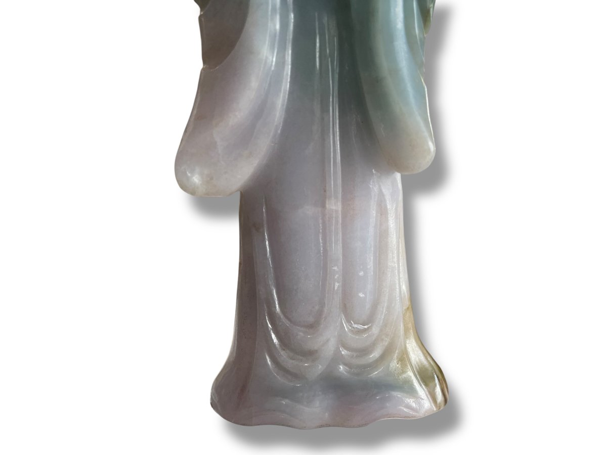 Chinese Deity With Jadeite Vase-photo-8