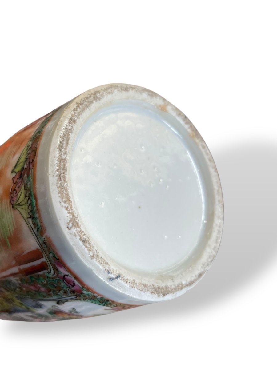 Paire de vases en Porcelaine de Canton -photo-2