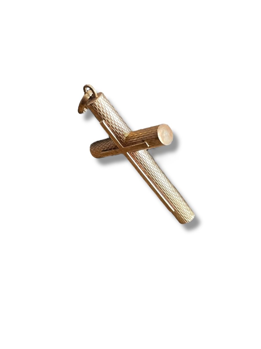 Croix en or 18 carats-photo-2