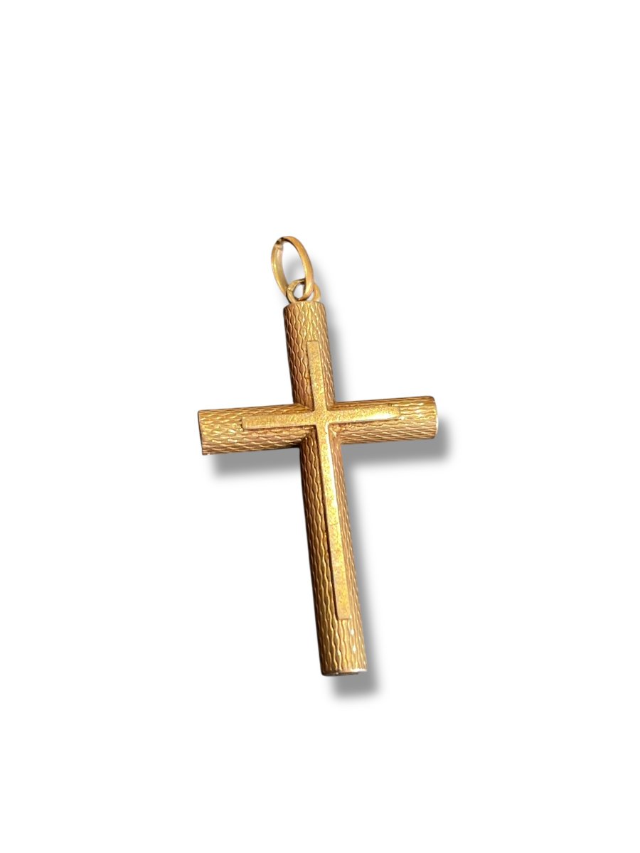 Croix en or 18 carats-photo-4