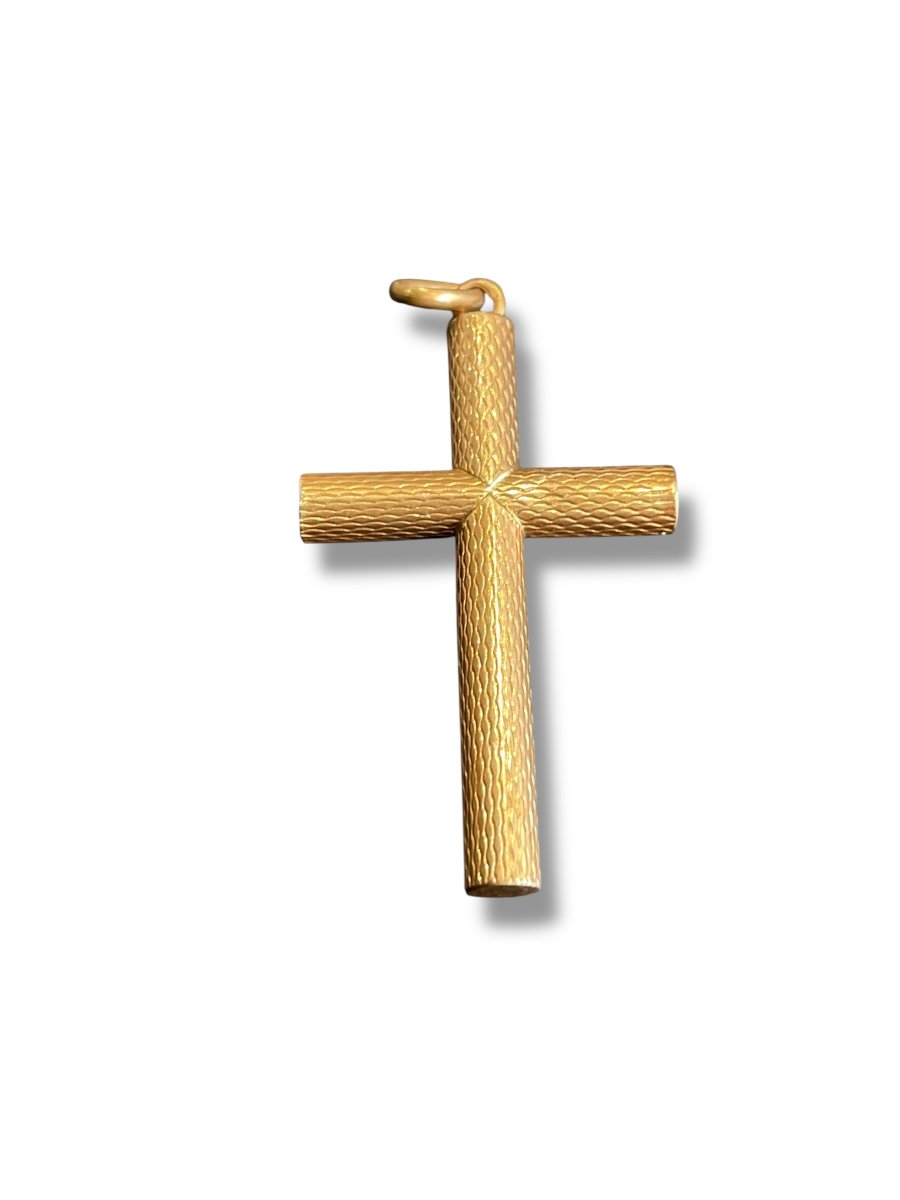 Croix en or 18 carats-photo-4