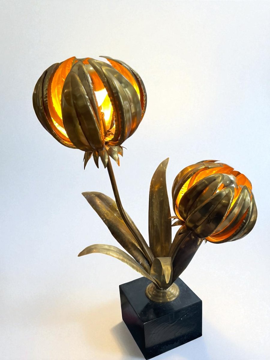 Jansen Style Flowers Table Lamp-photo-2