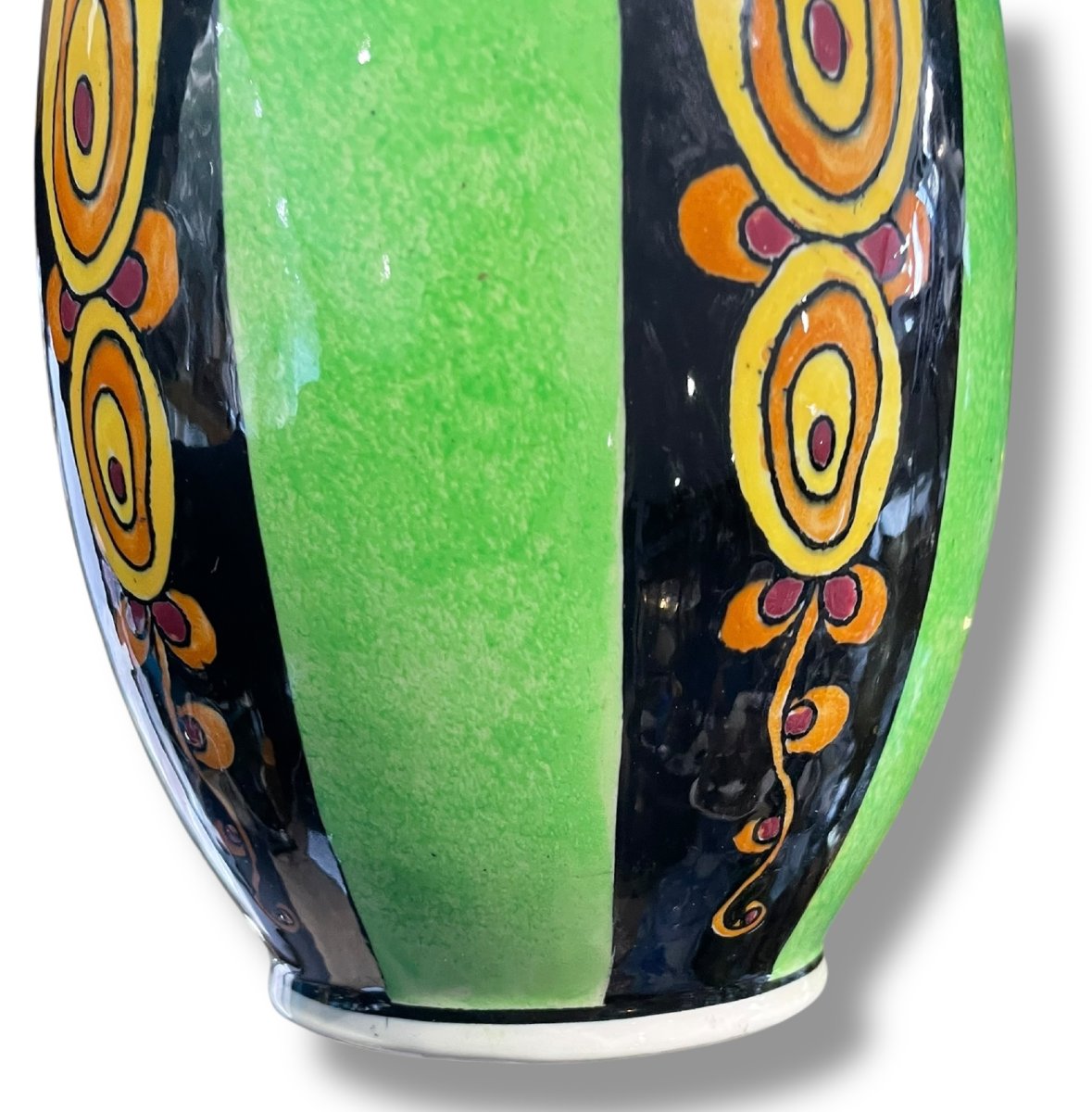 Art Deco Catteau Vase For Boch Frères Keramis-photo-8