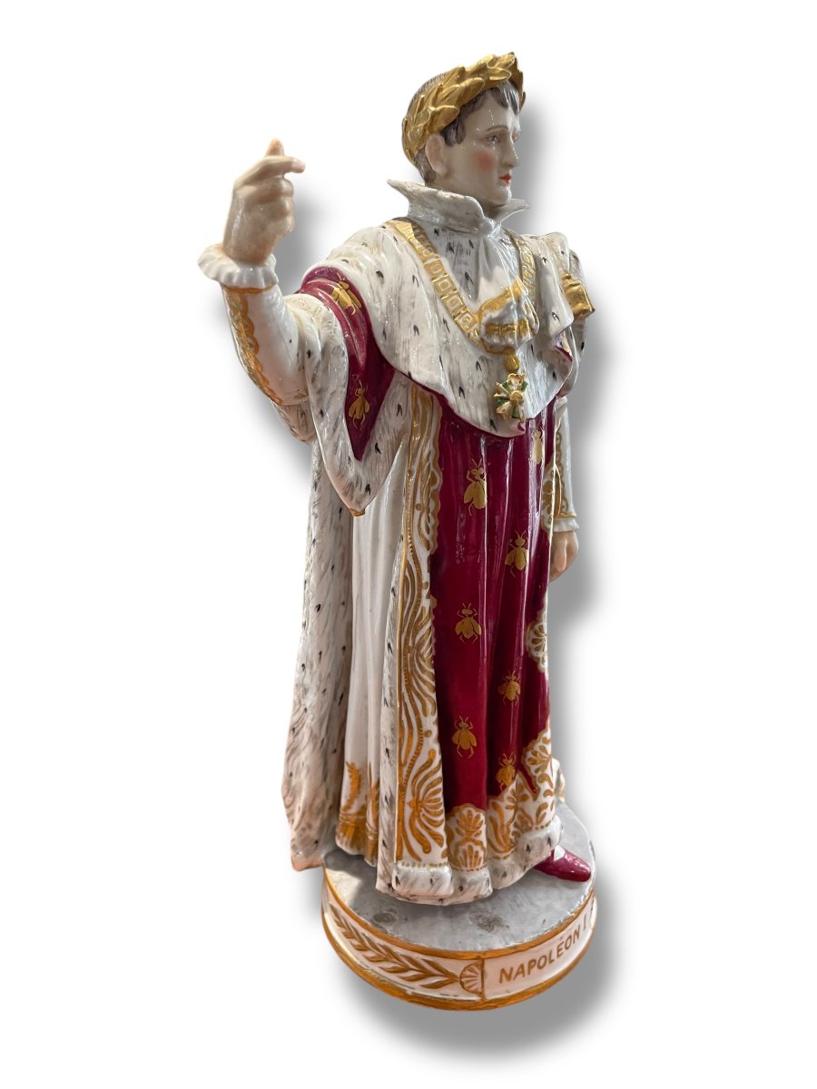 Napoléon Bonaparte Empereur Porcelaine de Paris-photo-3