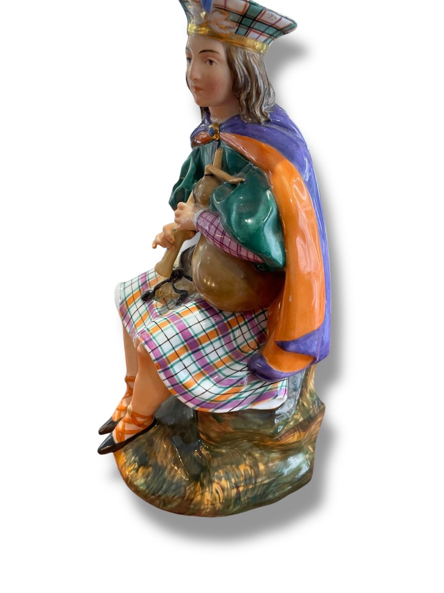 Jacob PETIT Ecossais  et cornemuse en porcelaine-photo-6