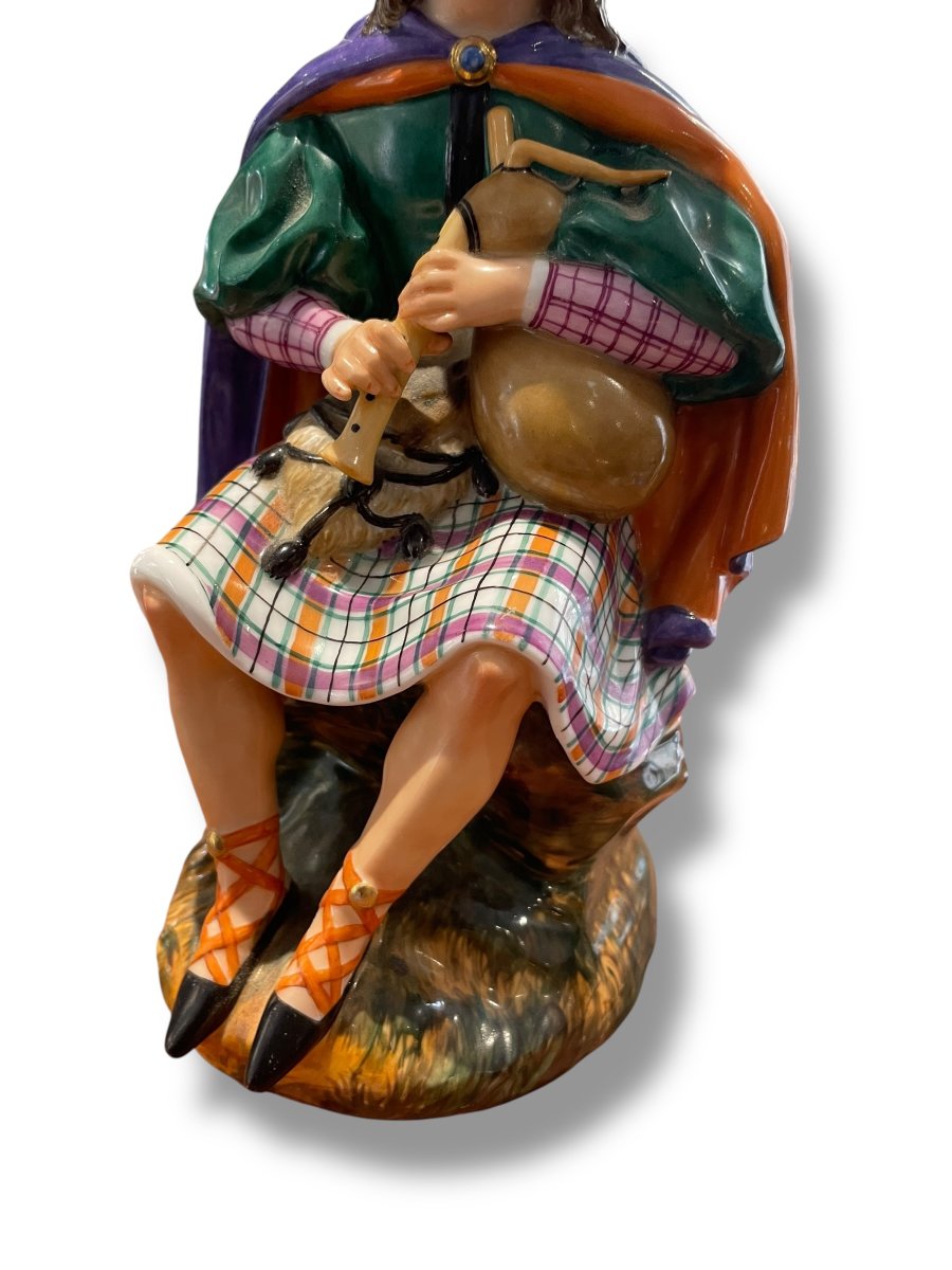 Jacob PETIT Ecossais  et cornemuse en porcelaine-photo-7