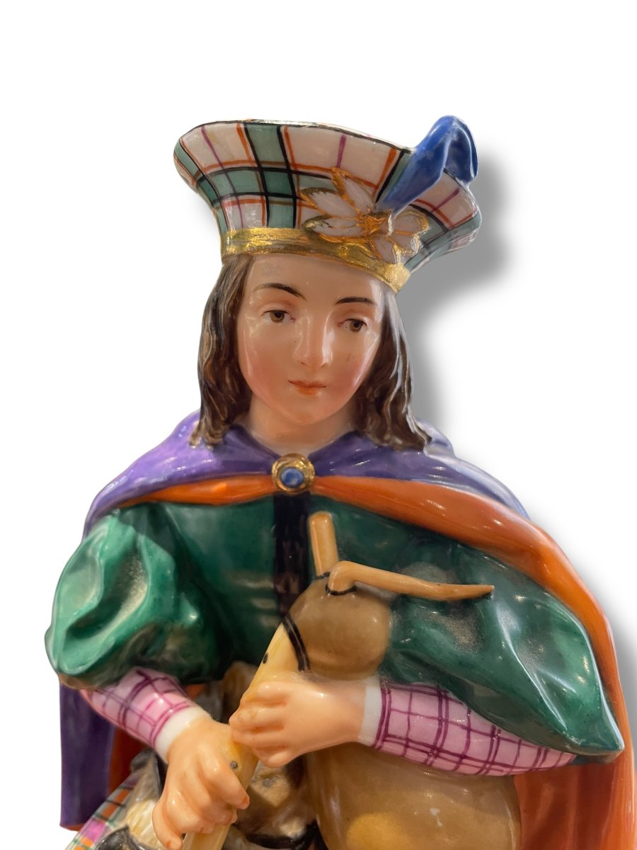 Jacob PETIT Ecossais  et cornemuse en porcelaine-photo-8
