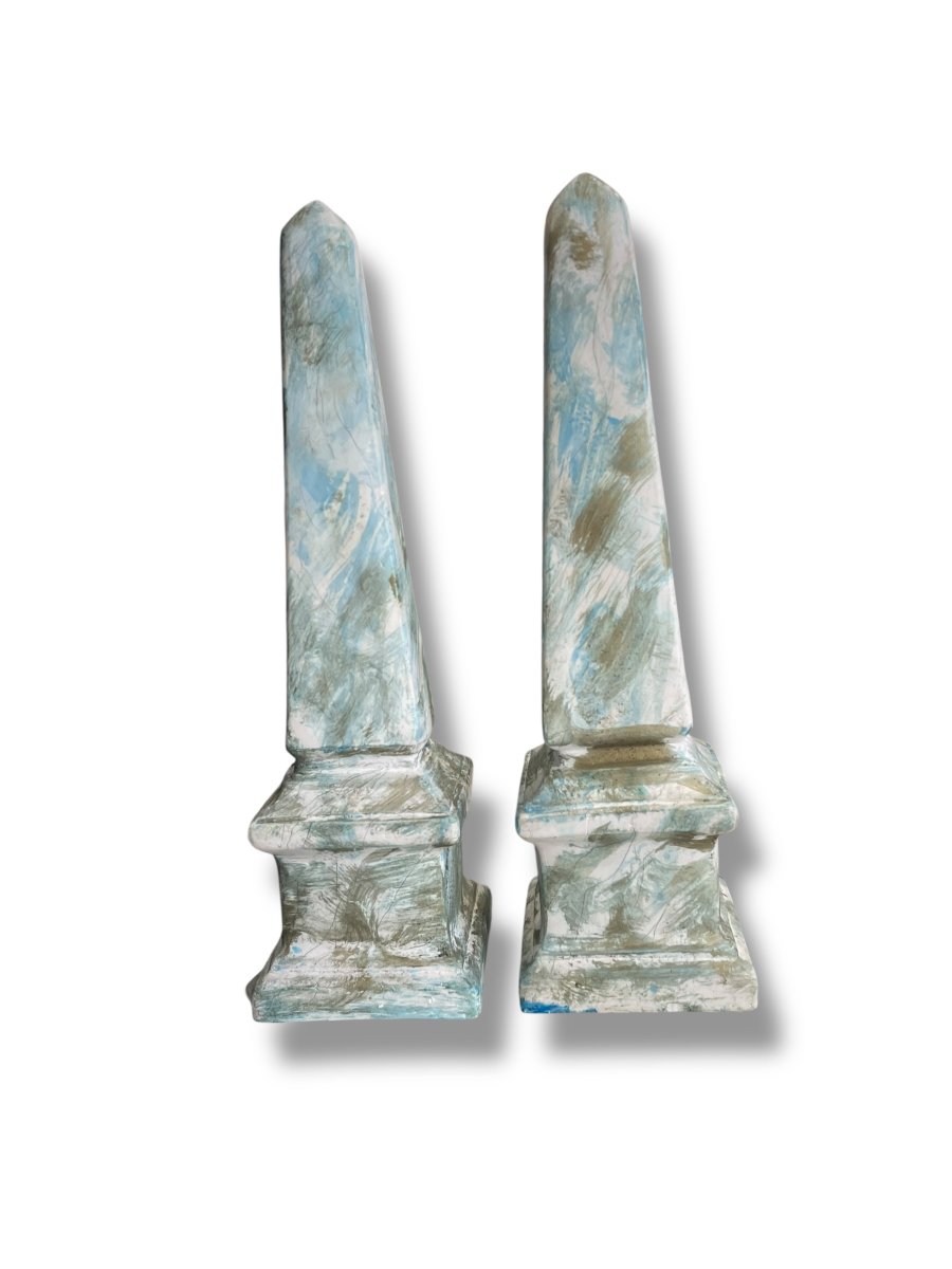 Pair Of Decorative Obelisks-photo-2