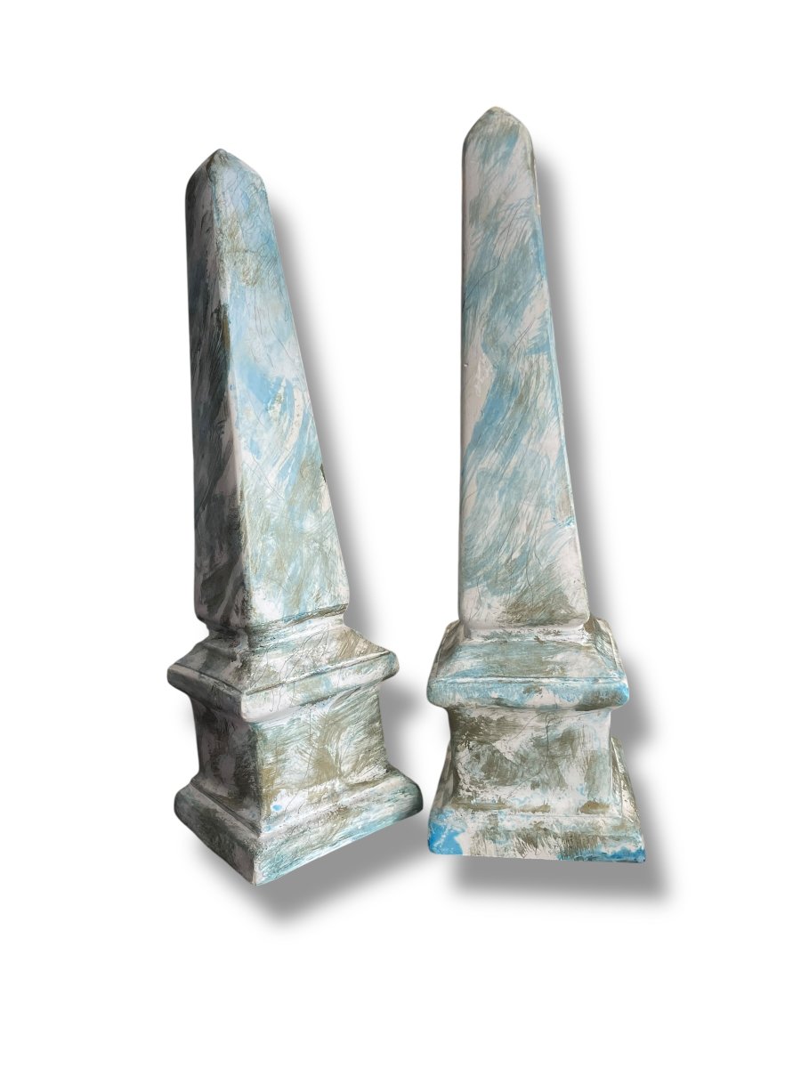 Pair Of Decorative Obelisks-photo-3
