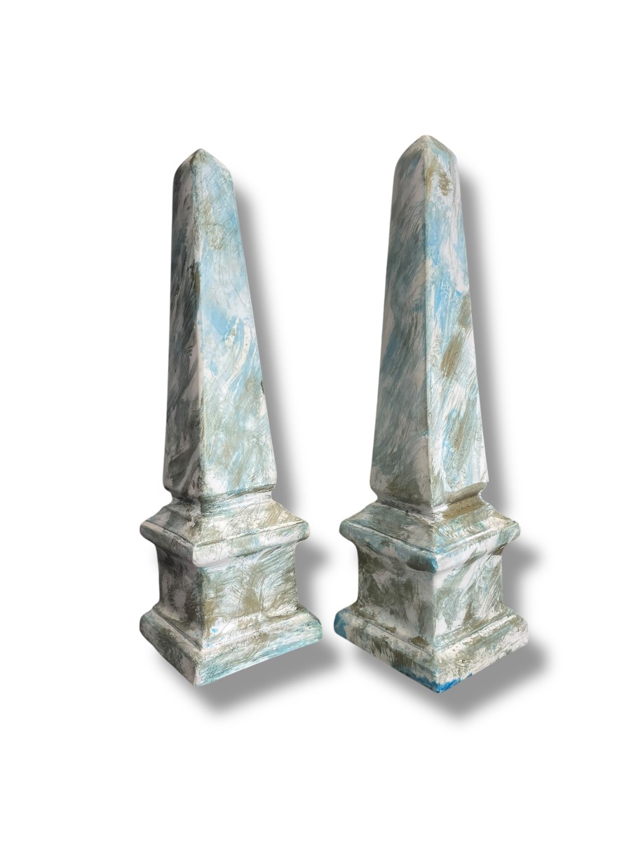 Pair Of Decorative Obelisks