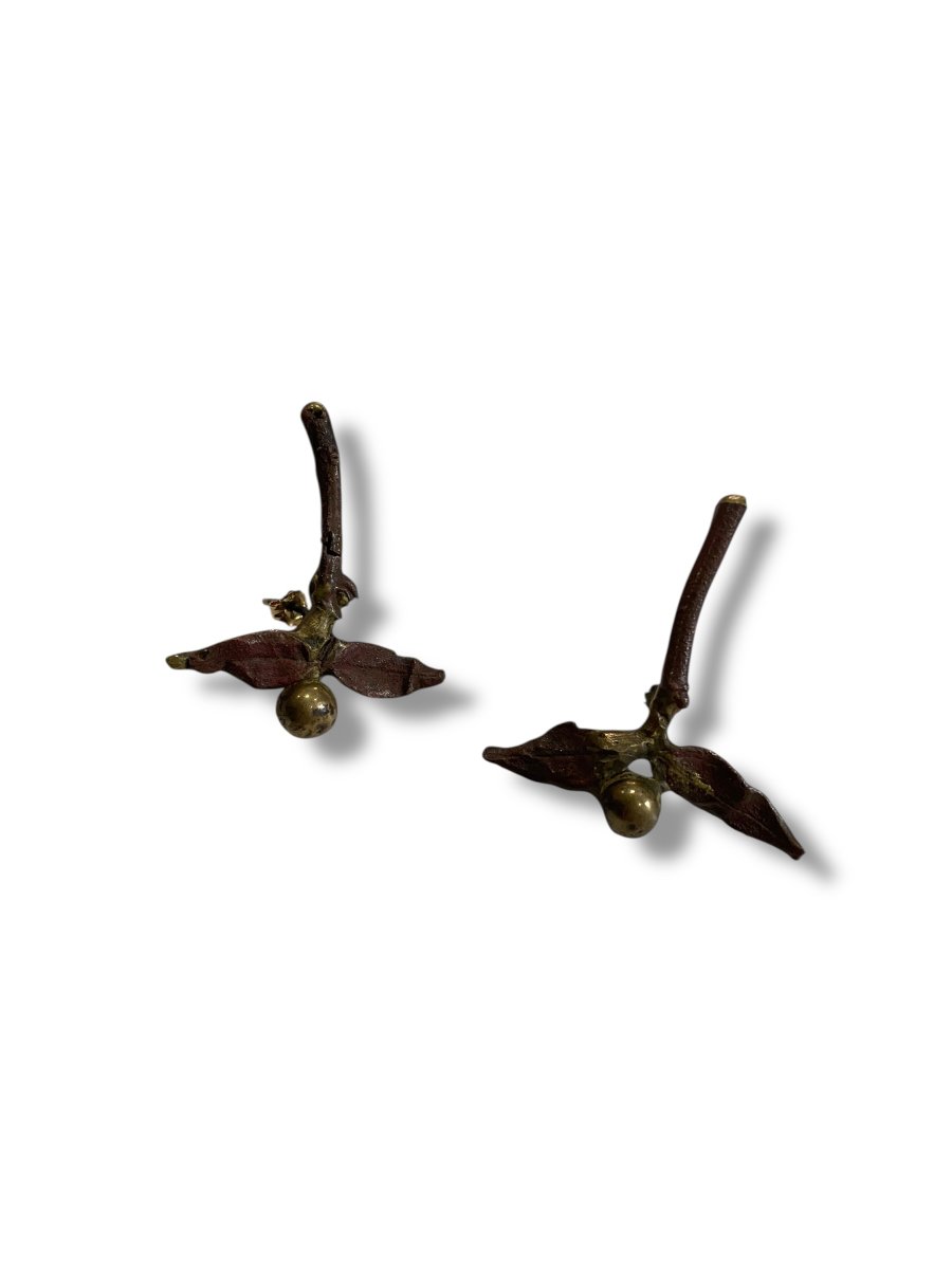 Claude Lalanne Dragonfly Plant Earrings-photo-2