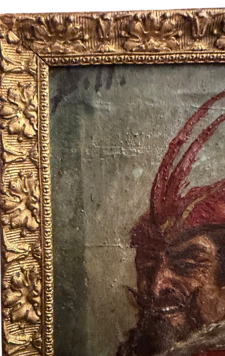 Méphistophélès huile sur toile XIXeme-photo-2