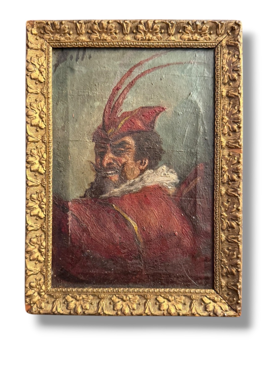 Méphistophélès huile sur toile XIXeme-photo-1