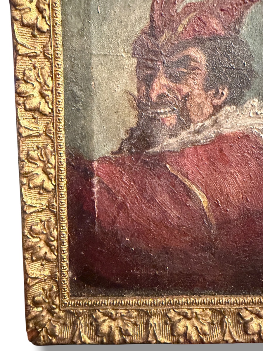 Méphistophélès huile sur toile XIXeme-photo-3