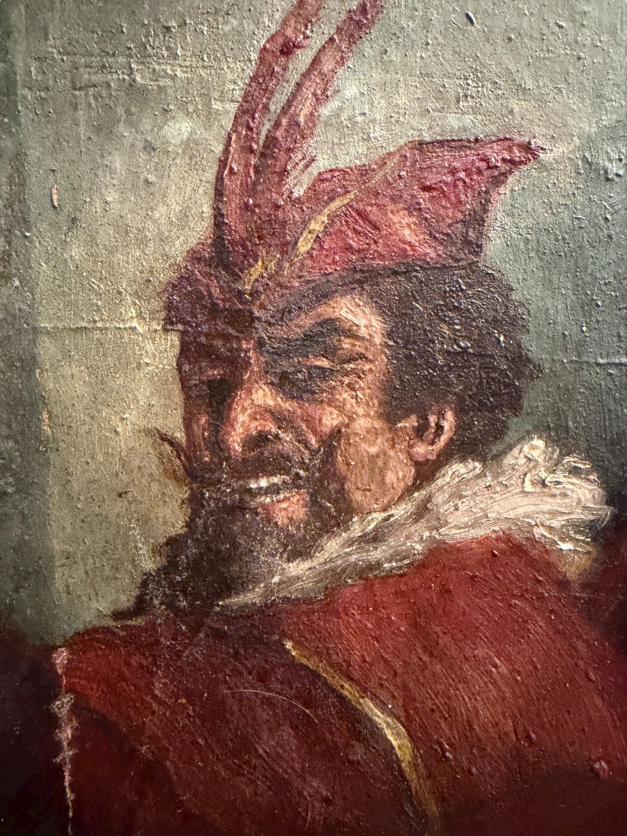 Méphistophélès huile sur toile XIXeme-photo-5