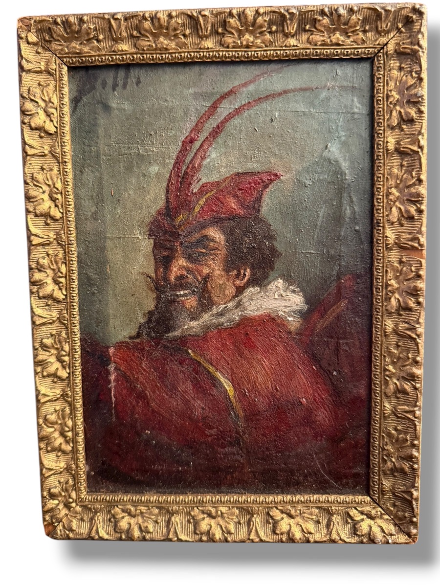 Méphistophélès huile sur toile XIXeme-photo-7