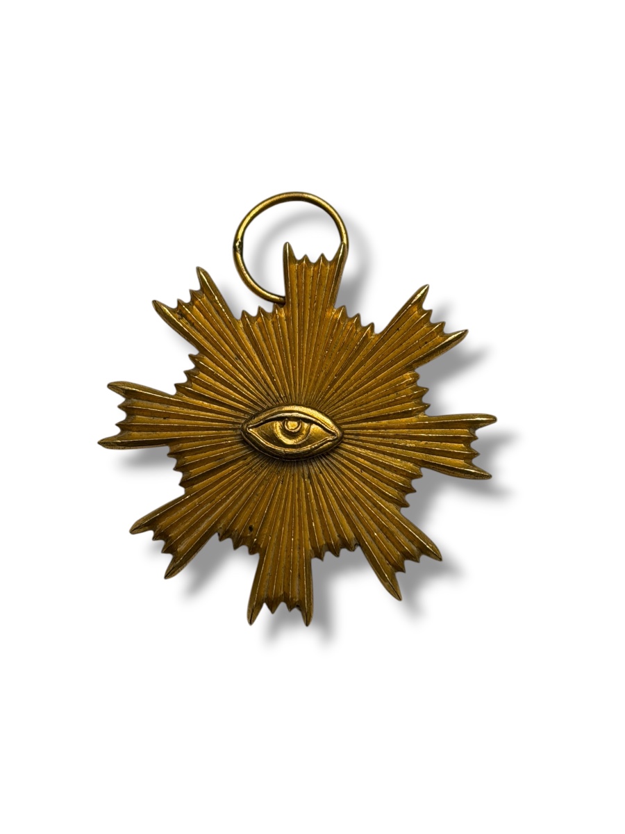 Illuminated Masonic Eye Of Providence Medal, 19th Century