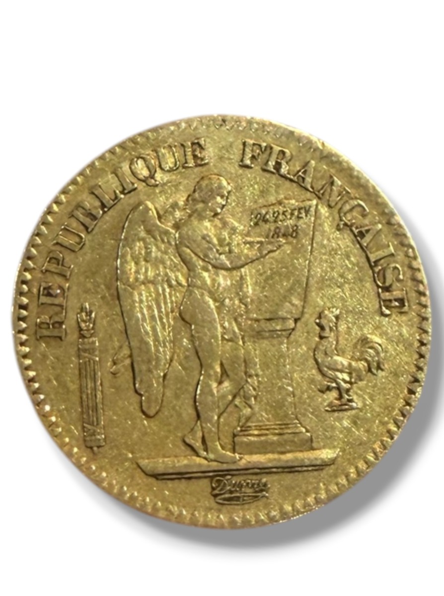 20 Francs Gold Genius Coin 1848