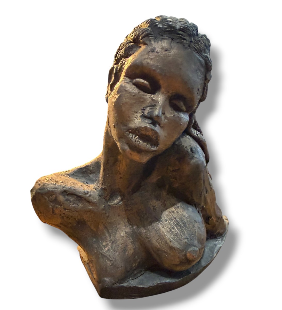 Ejolan Terracotta Bust Of An African Woman