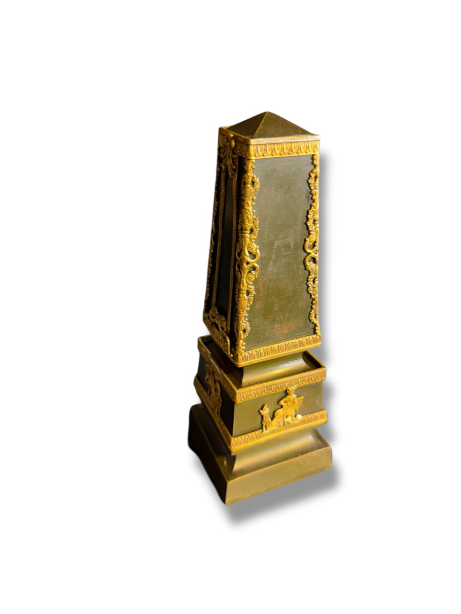 Obelisk Thermometer Empire Allegory Of The Arts-photo-3