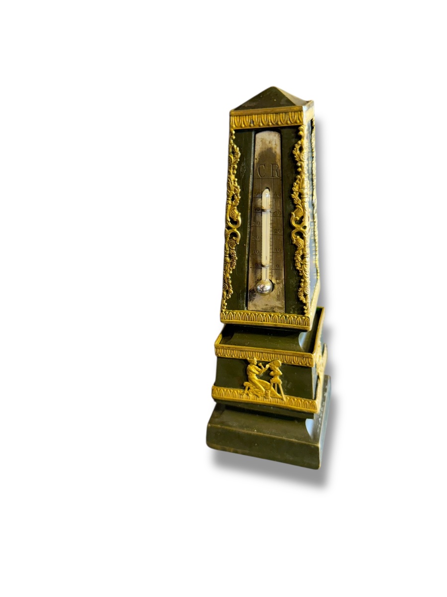 Obelisk Thermometer Empire Allegory Of The Arts-photo-6