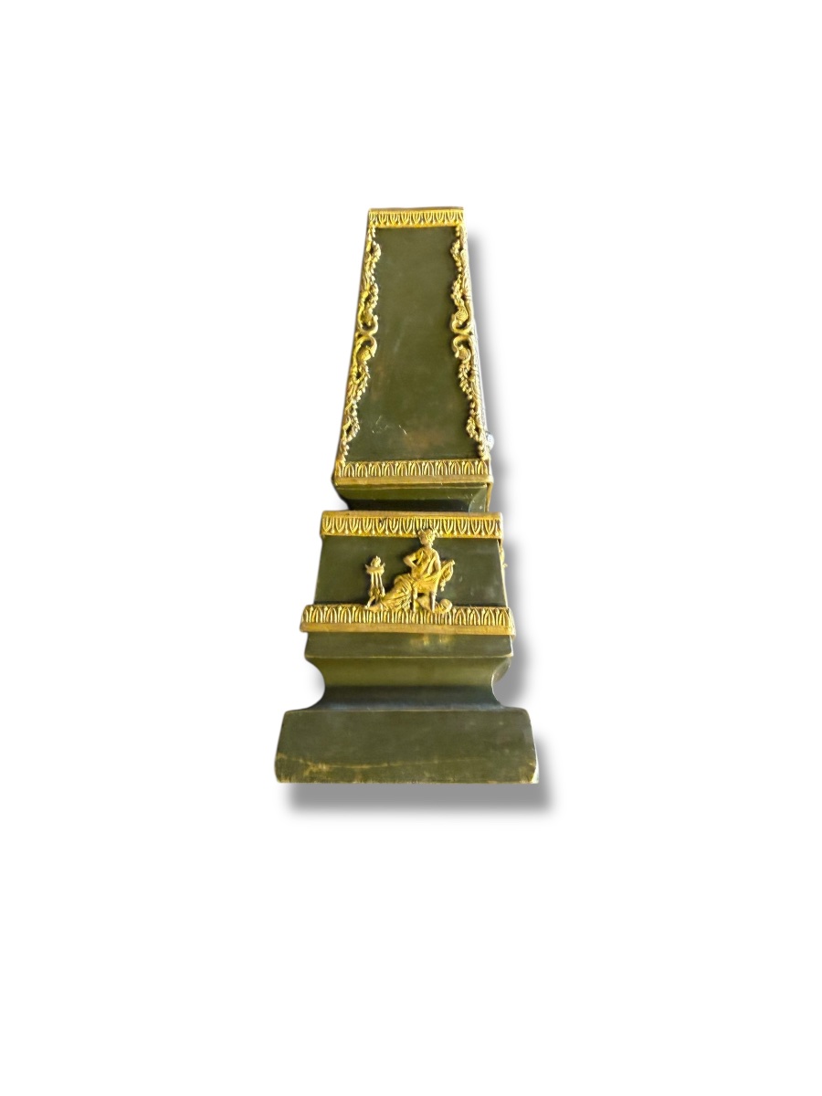 Obelisk Thermometer Empire Allegory Of The Arts-photo-8